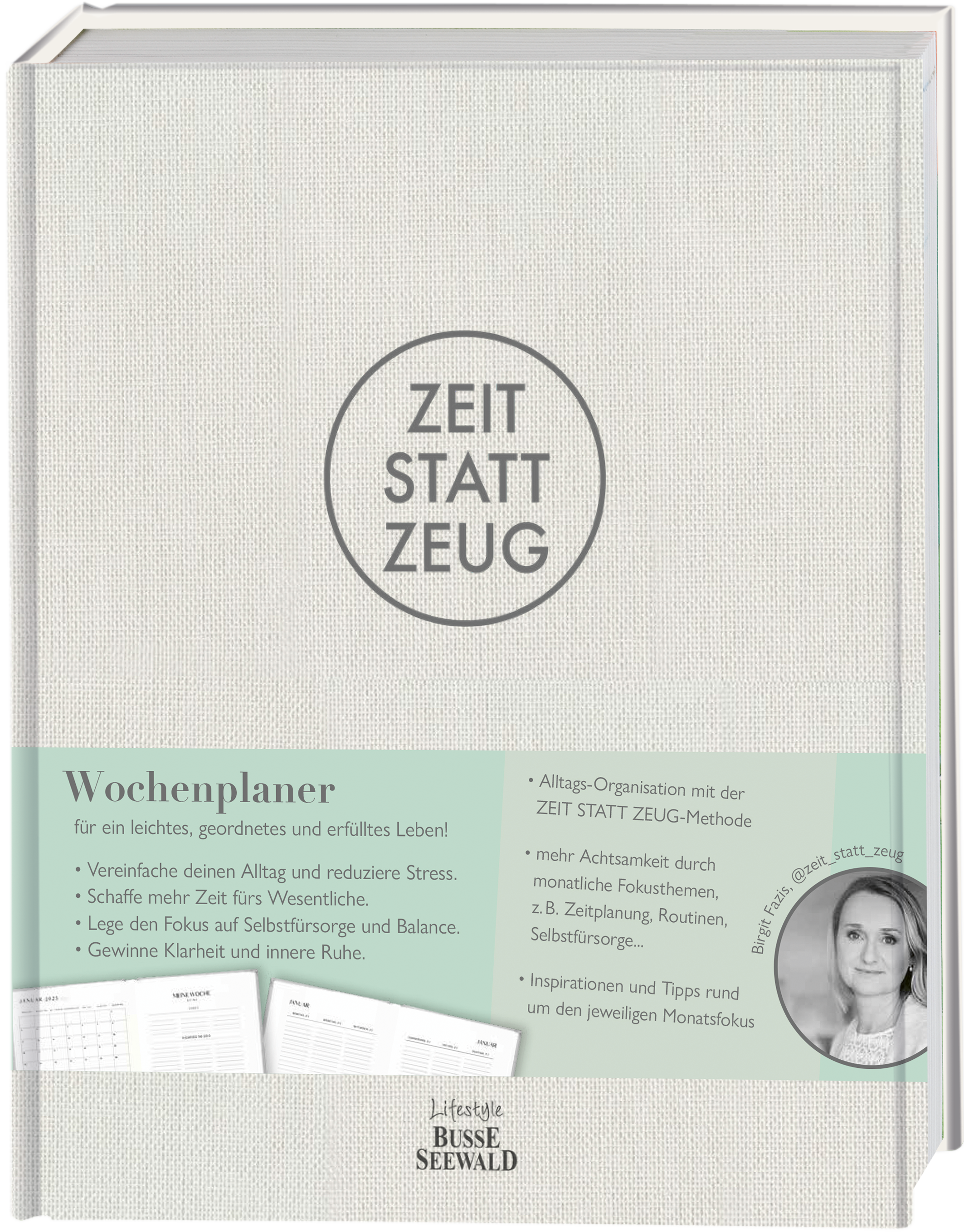 Zeit statt Zeug: Wochenplaner